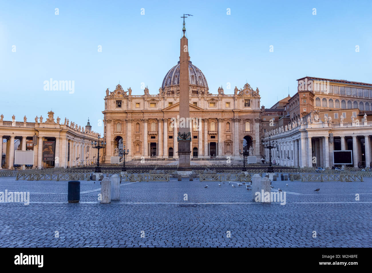La Place Saint Pierre dans la Cité du Vatican - Rome, Italie Banque D'Images