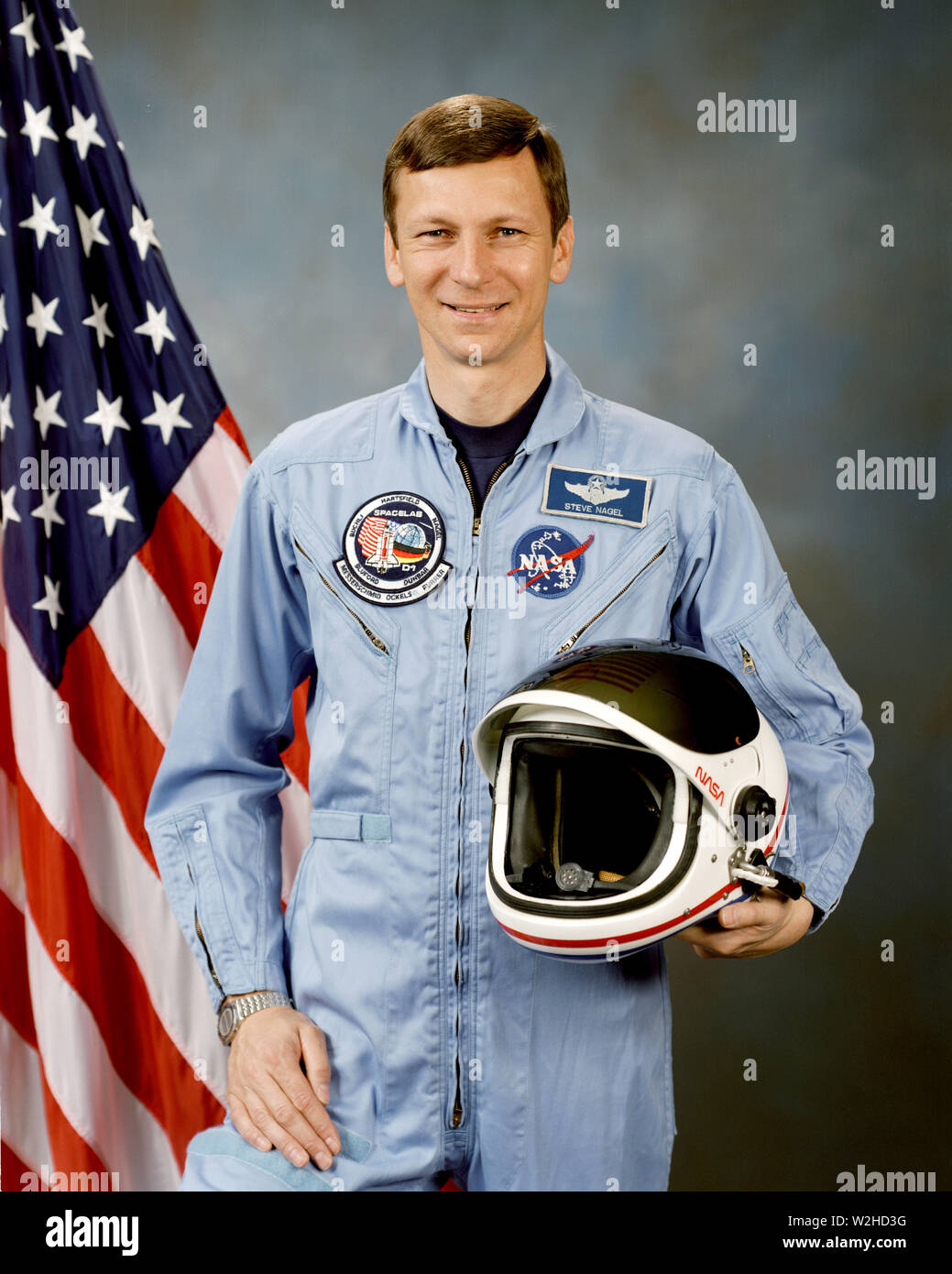 Portrait officiel de l'astronaute Steve Nagel Banque D'Images