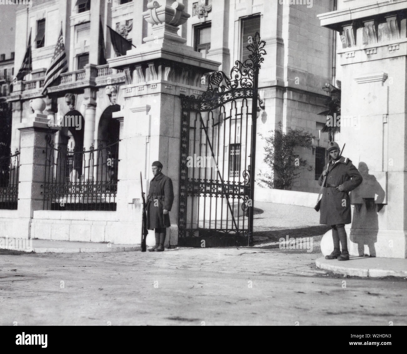 Le 29 octobre 1918, les représentants de la nouvelle nation JugoSlav ville entré et a ordonné la Garde hongroise à partir. Le 11 novembre, un peloton de la compagnie G, 2e bataillon du 332 Régiment d'infanterie et un détachement de troupes italiennes saisies ville et l'occupèrent de nom des alliés Banque D'Images