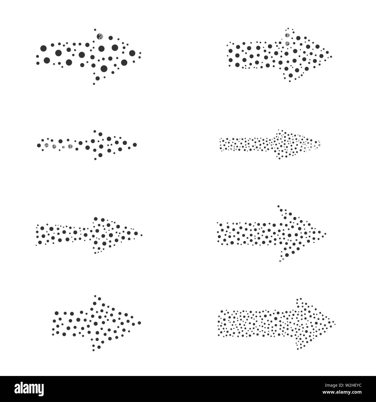 Dotted arrow Banque de photographies et d’images à haute résolution - Alamy