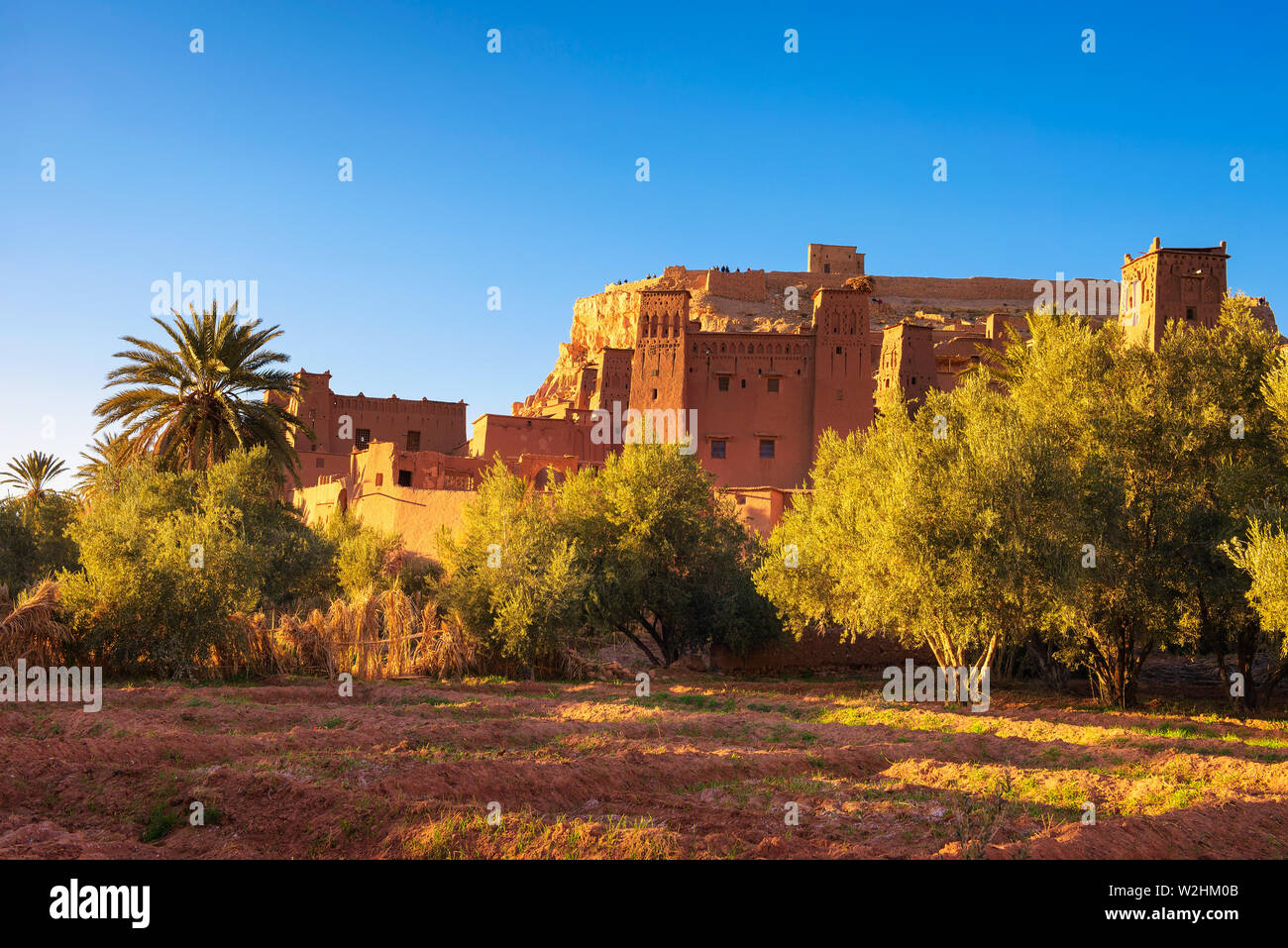 Ancienne ville de Ait Benhaddou au Maroc Banque D'Images