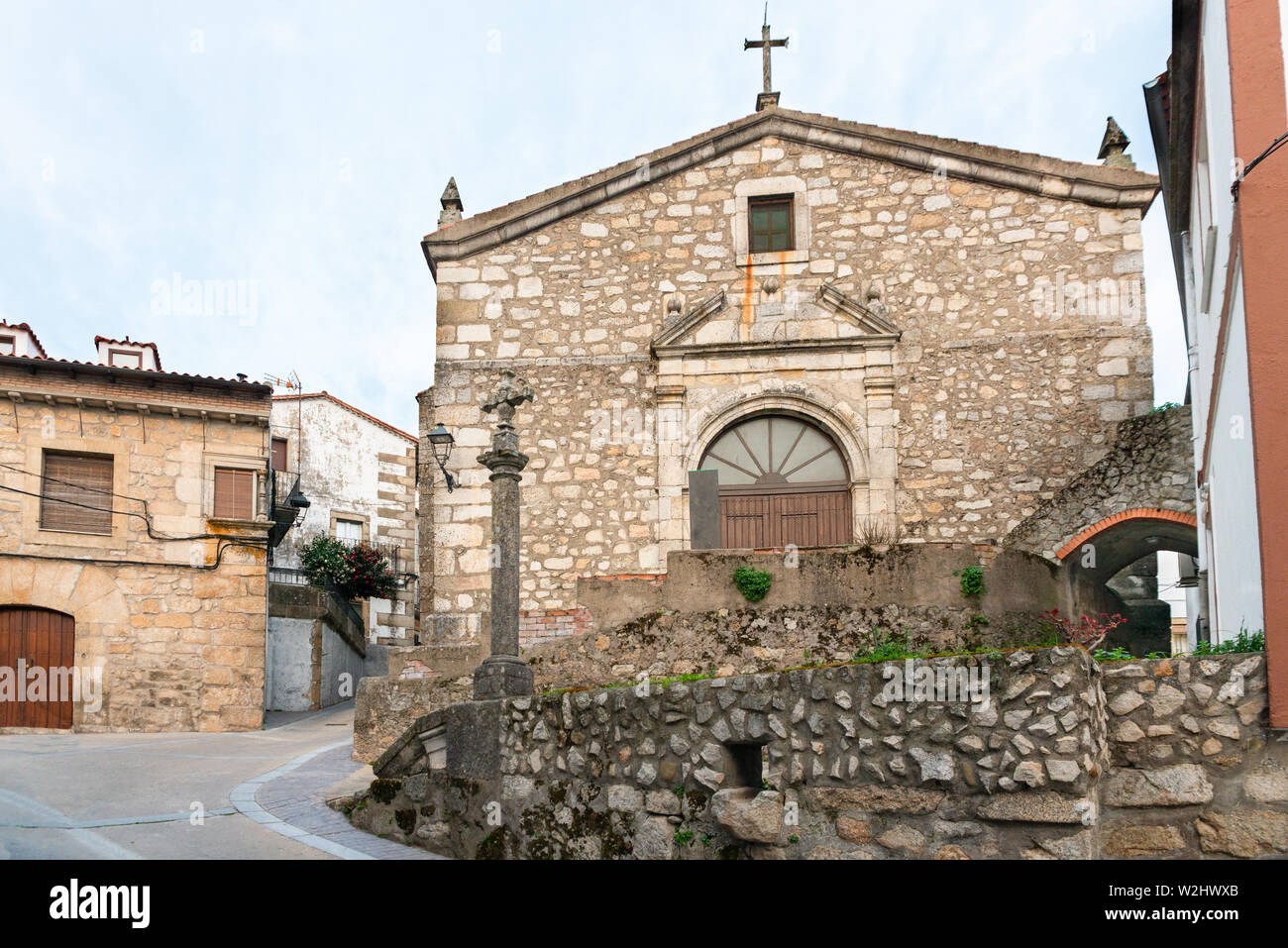 Paroisse de Santa María Magdalena à Villamiel. Caceres, Espagne Banque D'Images