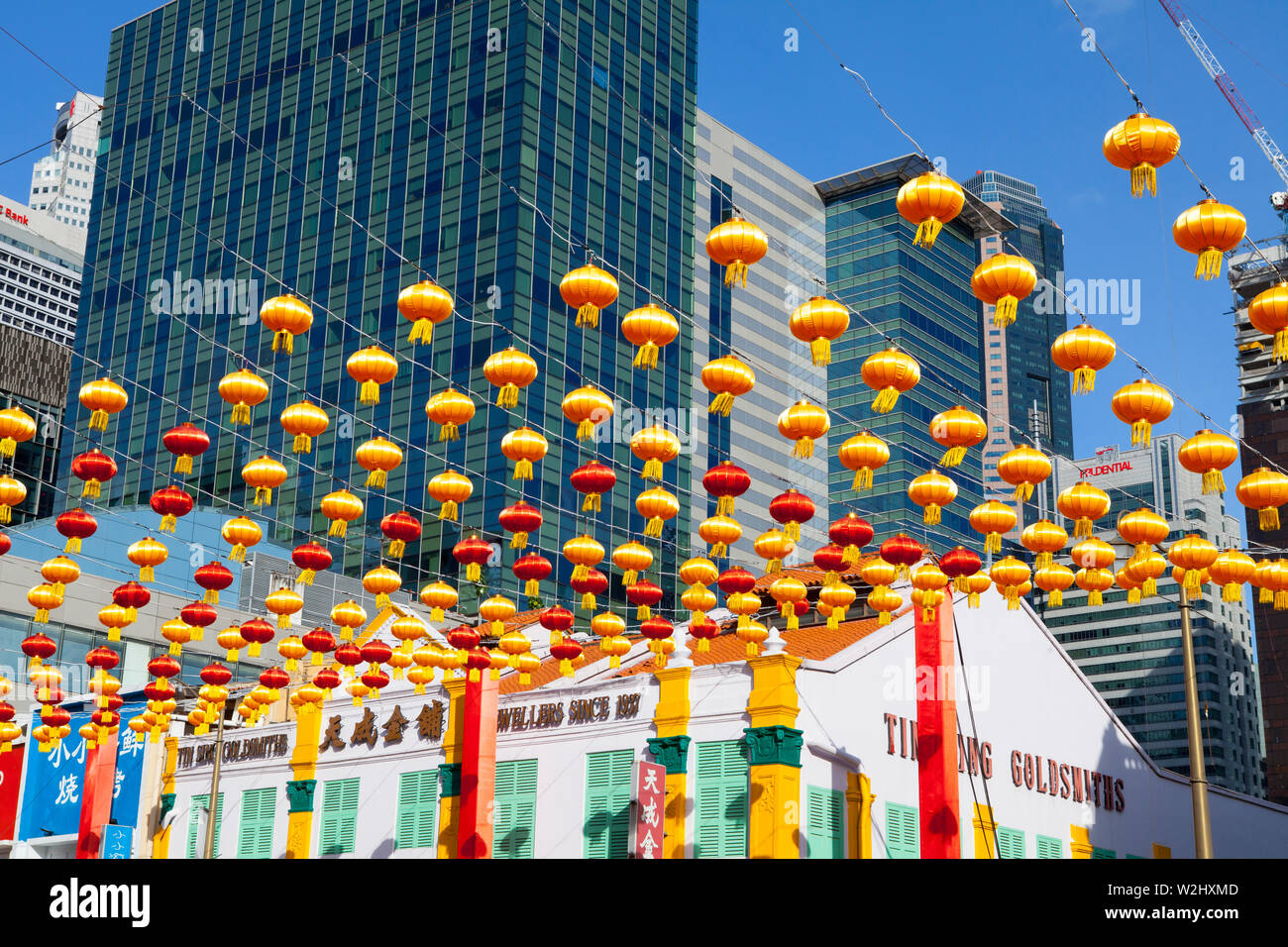 Les célébrations du Nouvel An chinois, China Town, Singapour Banque D'Images