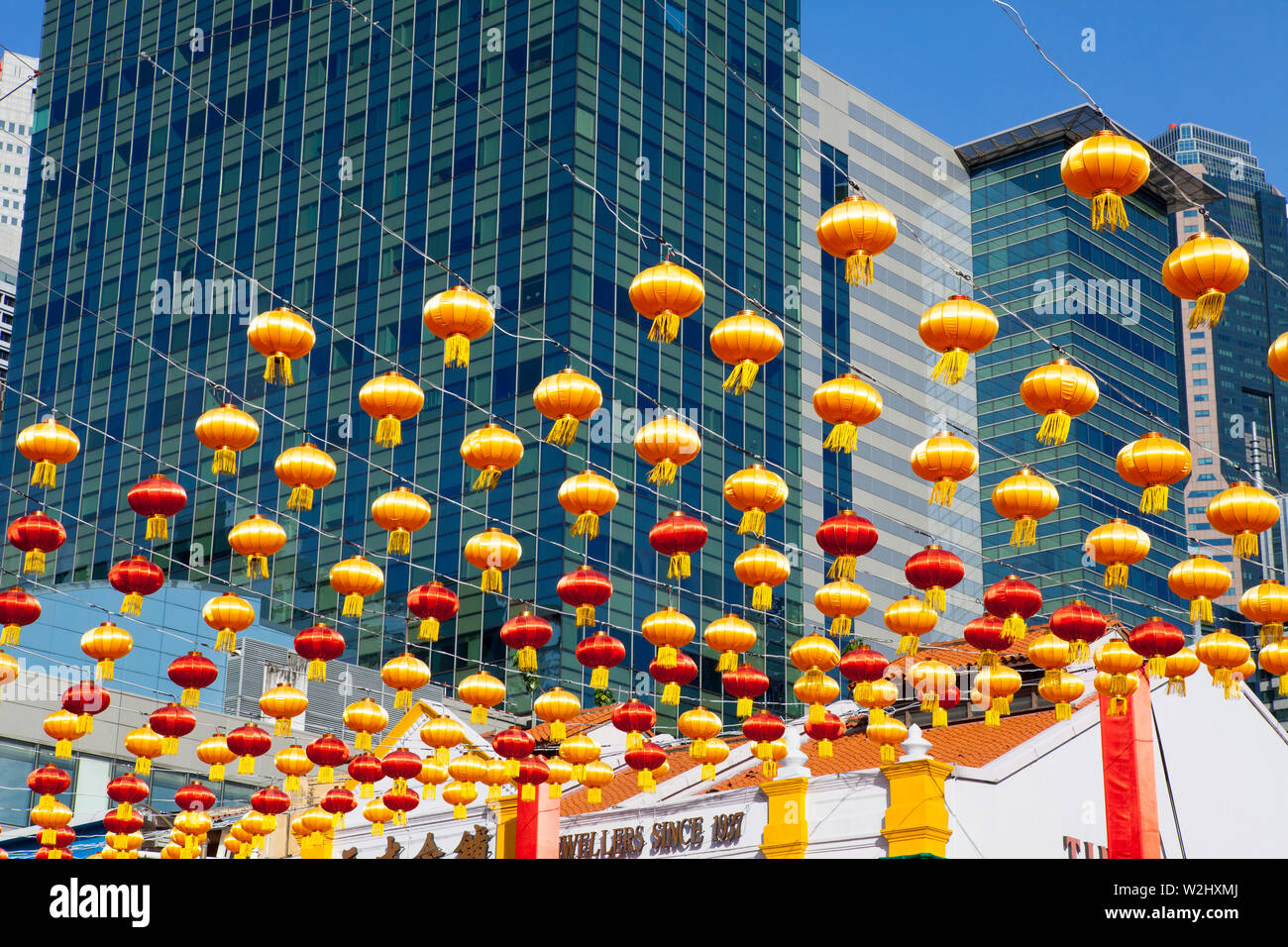 Les célébrations du Nouvel An chinois, China Town, Singapour Banque D'Images