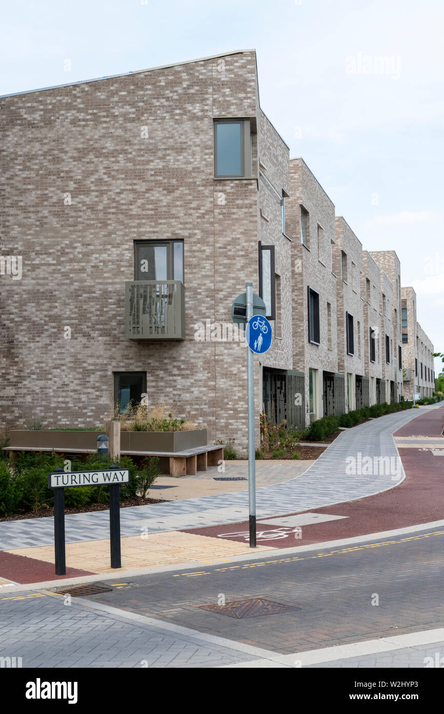 Maisons à Eddington Cambridge UK un nouveau développement ou de district dans le nord-ouest de Cambridge City Banque D'Images