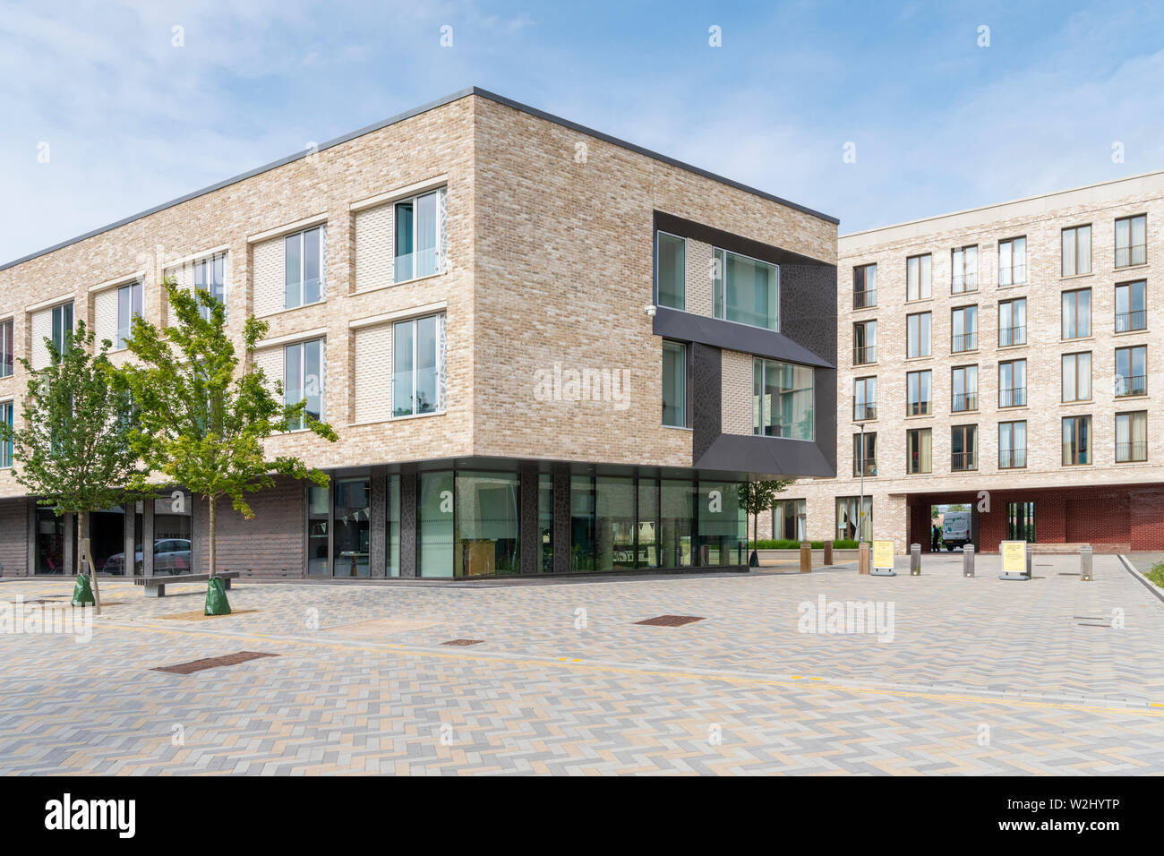 Maisons à Eddington Cambridge UK un nouveau développement ou de district dans le nord-ouest de Cambridge City Banque D'Images