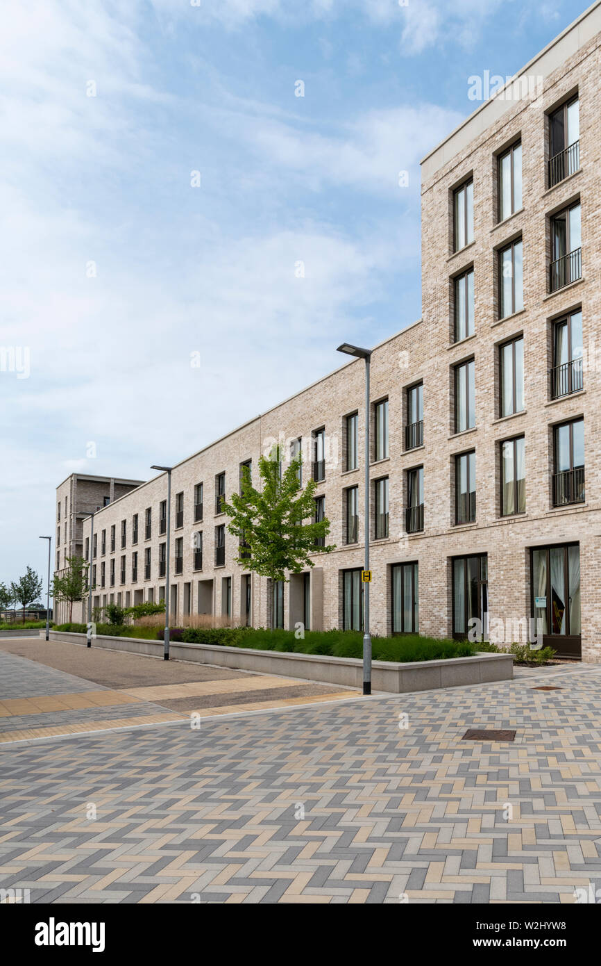 Maisons à Eddington Cambridge UK un nouveau développement ou de district dans le nord-ouest de Cambridge City Banque D'Images
