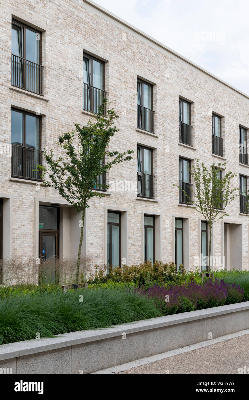 Maisons à Eddington Cambridge UK un nouveau développement ou de district dans le nord-ouest de Cambridge City Banque D'Images