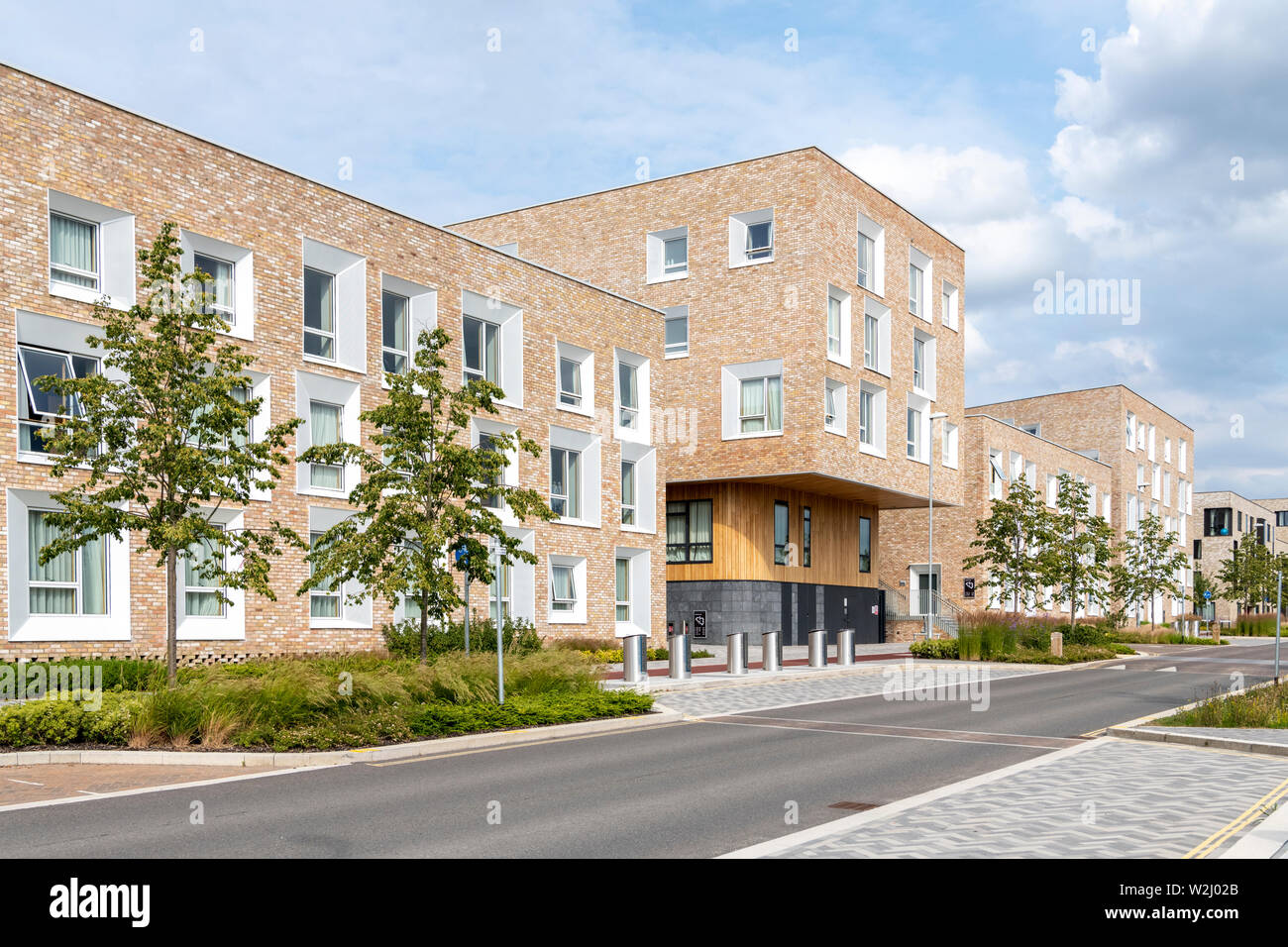 Maisons à Eddington Cambridge UK un nouveau développement ou de district dans le nord-ouest de Cambridge City Banque D'Images