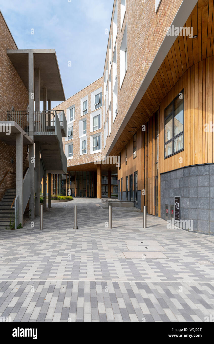 Maisons à Eddington Cambridge UK un nouveau développement ou de district dans le nord-ouest de Cambridge City Banque D'Images