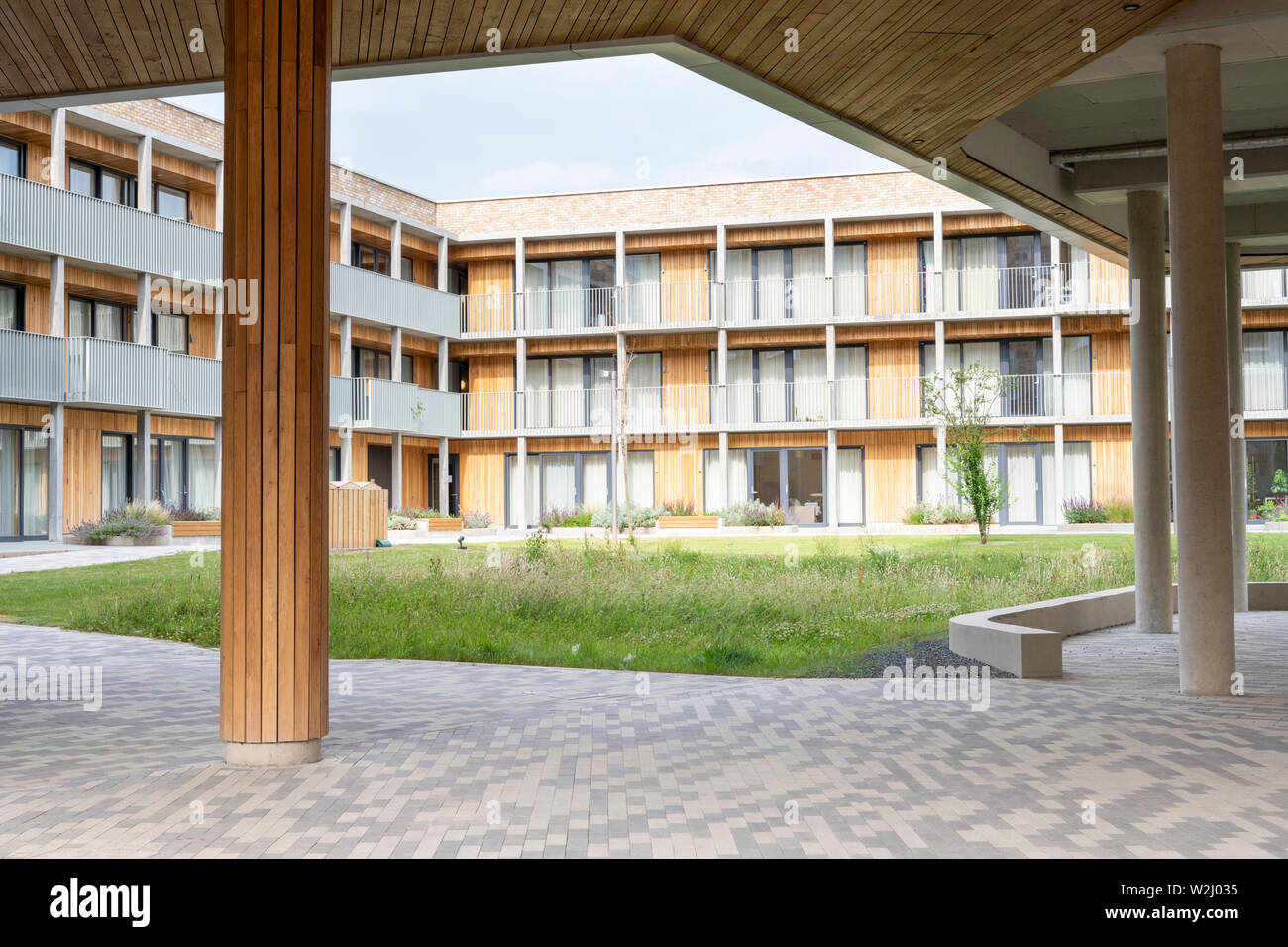 Maisons à Eddington Cambridge UK un nouveau développement ou de district dans le nord-ouest de Cambridge City Banque D'Images