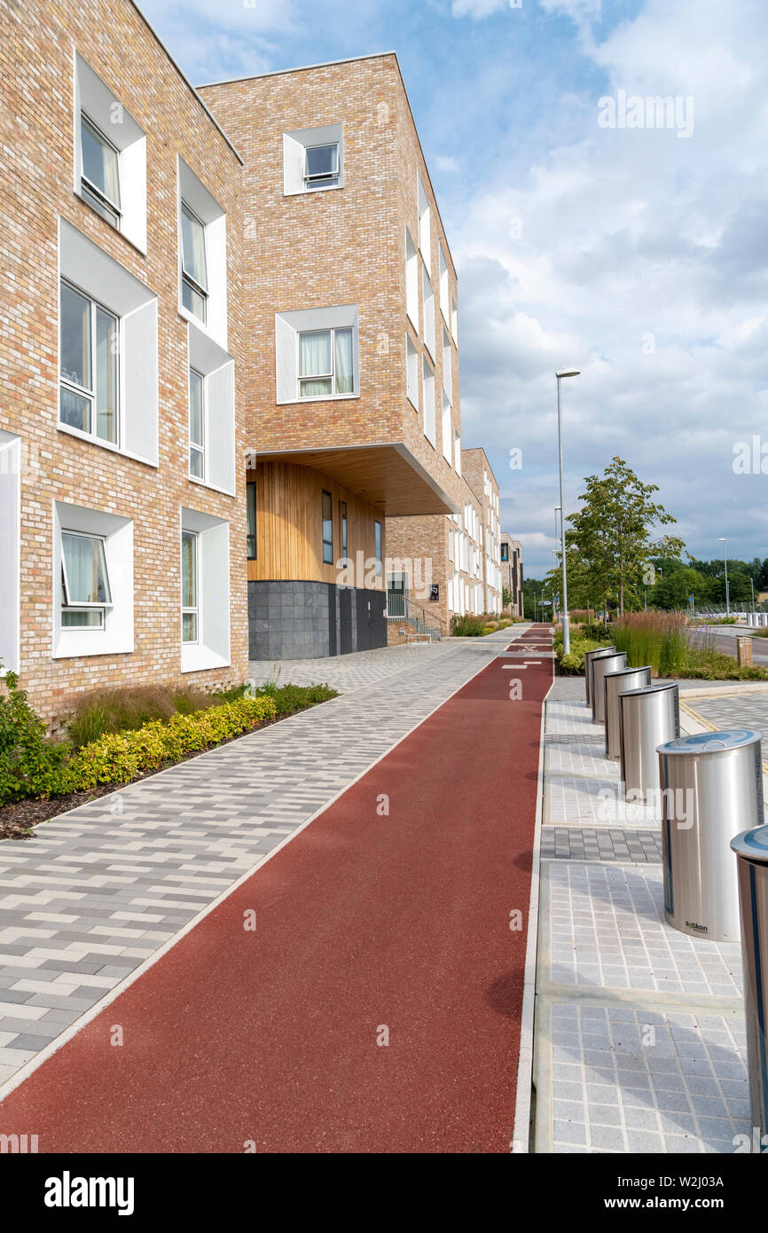 Maisons à Eddington Cambridge UK un nouveau développement ou de district dans le nord-ouest de Cambridge City Banque D'Images