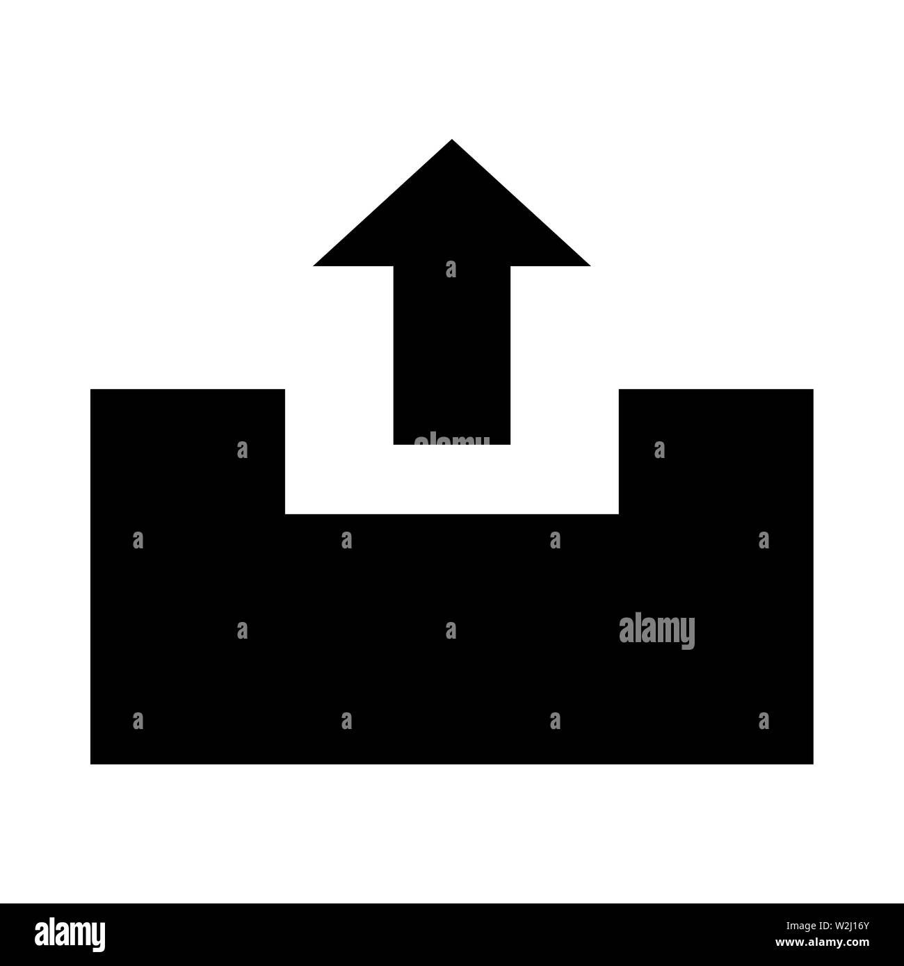 Télécharger l'icône du dossier. télévision illustration du dossier de téléchargement icône vecteur pour le web, tendance, design, etc. Banque D'Images