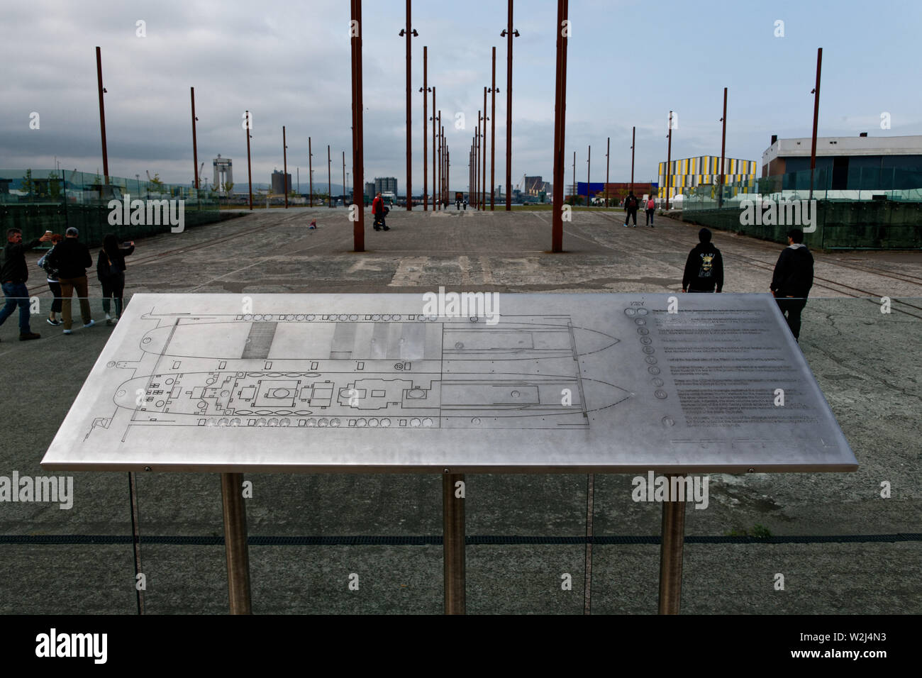 Belfast Titanic Museum et centre des visiteurs, la ville de Belfast, Irlande du Nord Banque D'Images