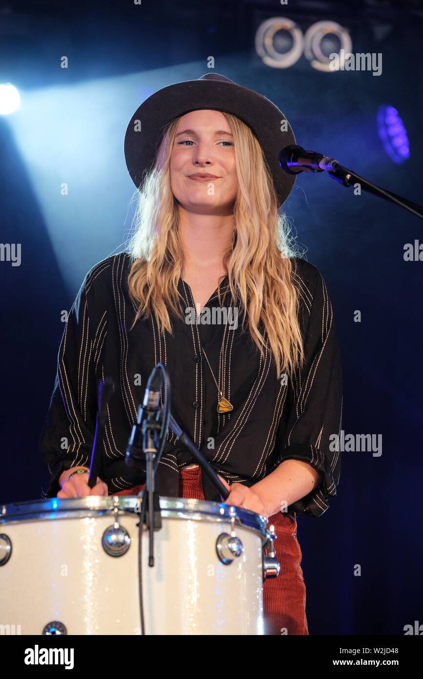 Américaine Meghann Loney de Wildwood Kin d'effectuer à l'Cornbury Music Festval. 6 juillet 2019 Banque D'Images