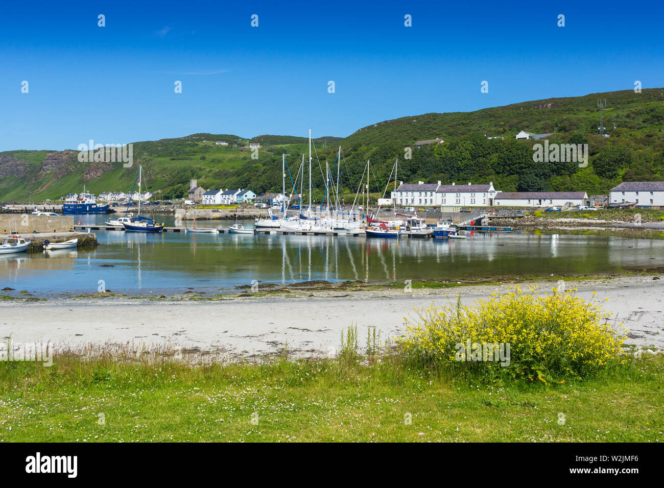 La baie de l'église de l'île de Rathlin Banque D'Images