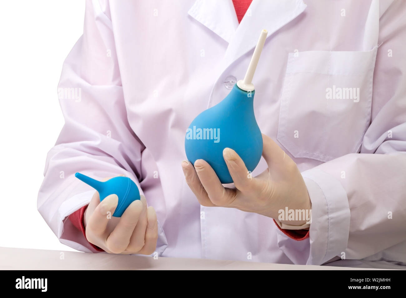 Médecin et deux d'une douche est un dispositif c soft et hard astuce Banque D'Images