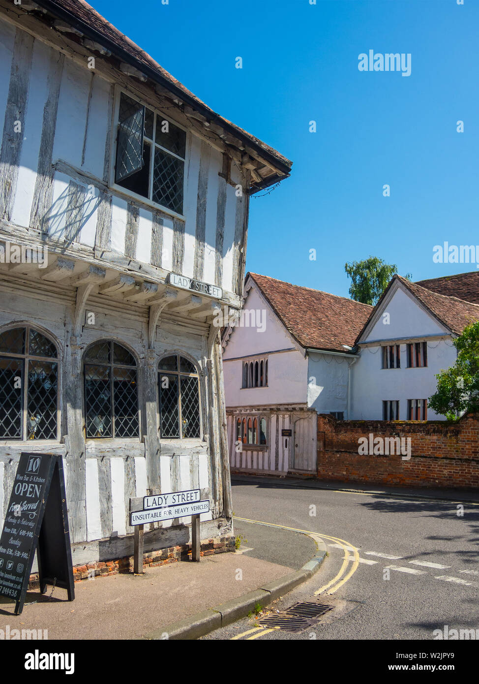 Village Lavenham Banque D'Images