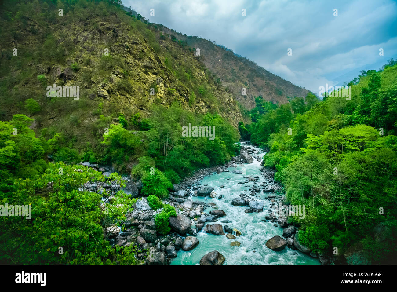 Rivière d'everest trek au Népal Banque D'Images Rivière d'everest trek au Népal Banque D'Images