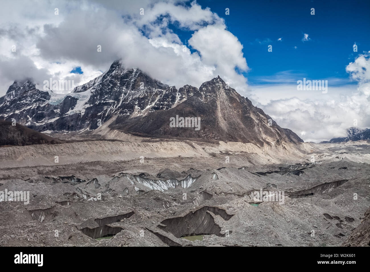Beau paysage de Himalays, Népal Banque D'Images Beau paysage de Himalays, Népal Banque D'Images