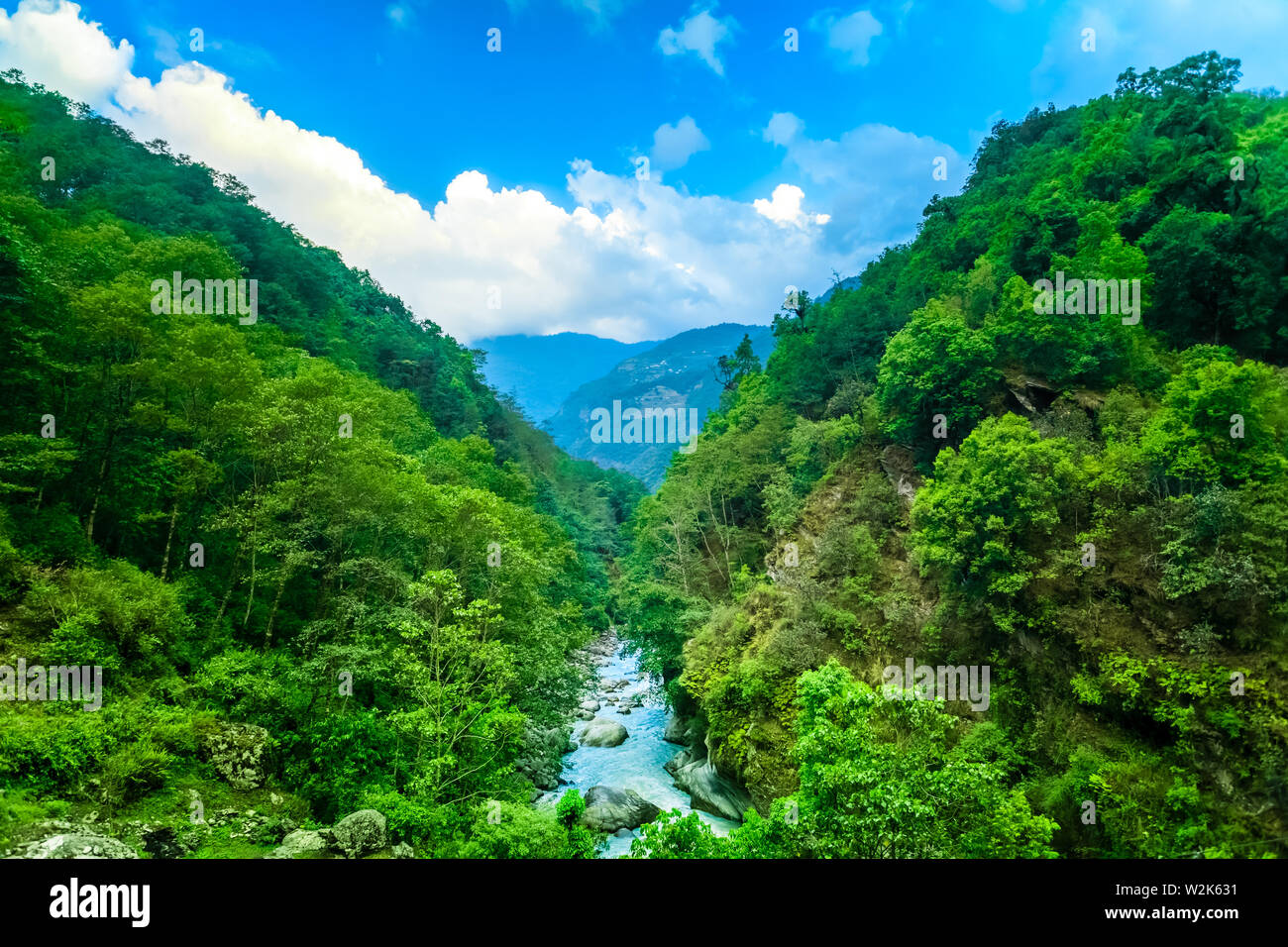 Rivière d'everest trek au Népal Banque D'Images Rivière d'everest trek au Népal Banque D'Images