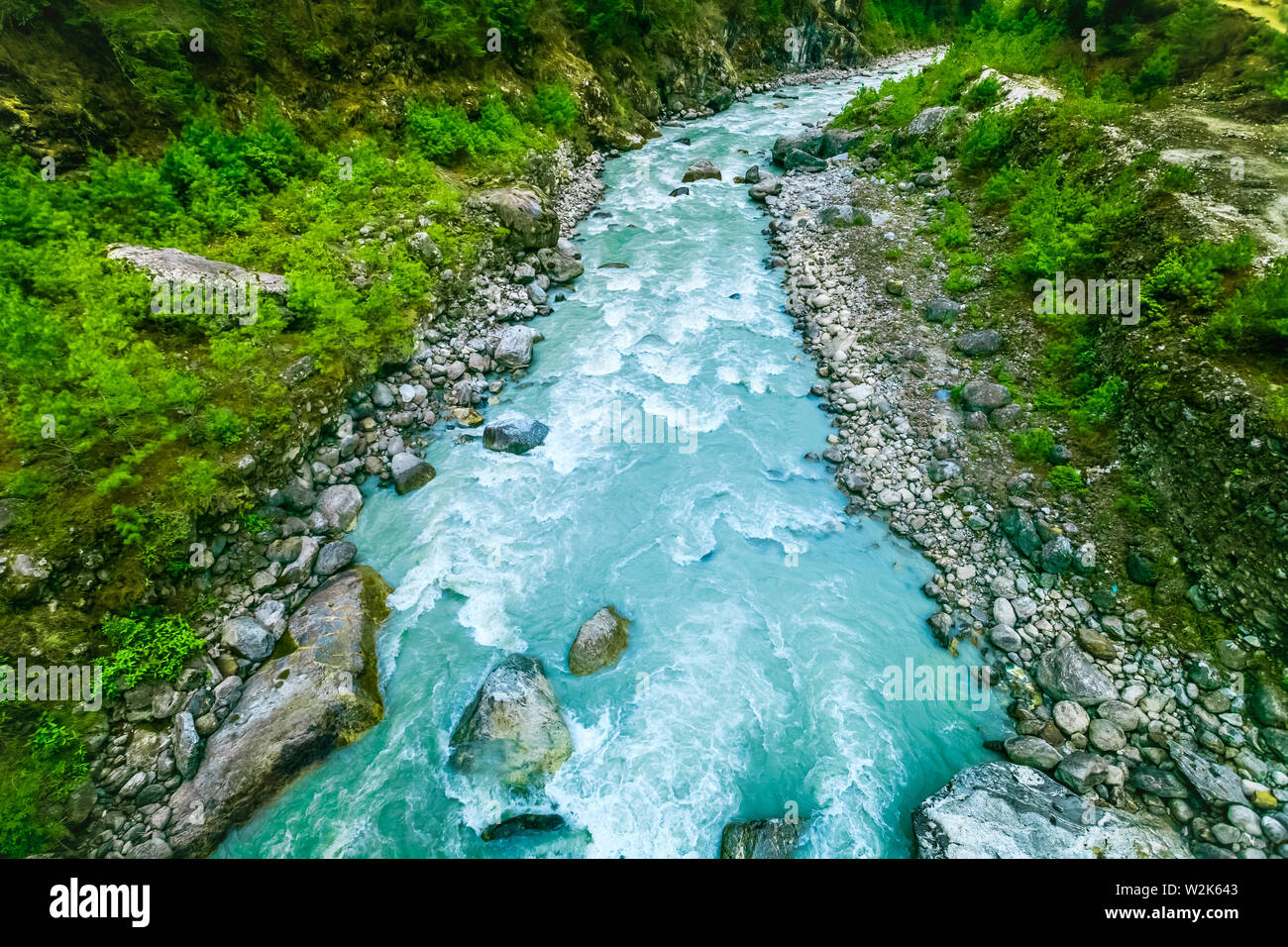 Rivière d'everest trek au Népal Banque D'Images Rivière d'everest trek au Népal Banque D'Images