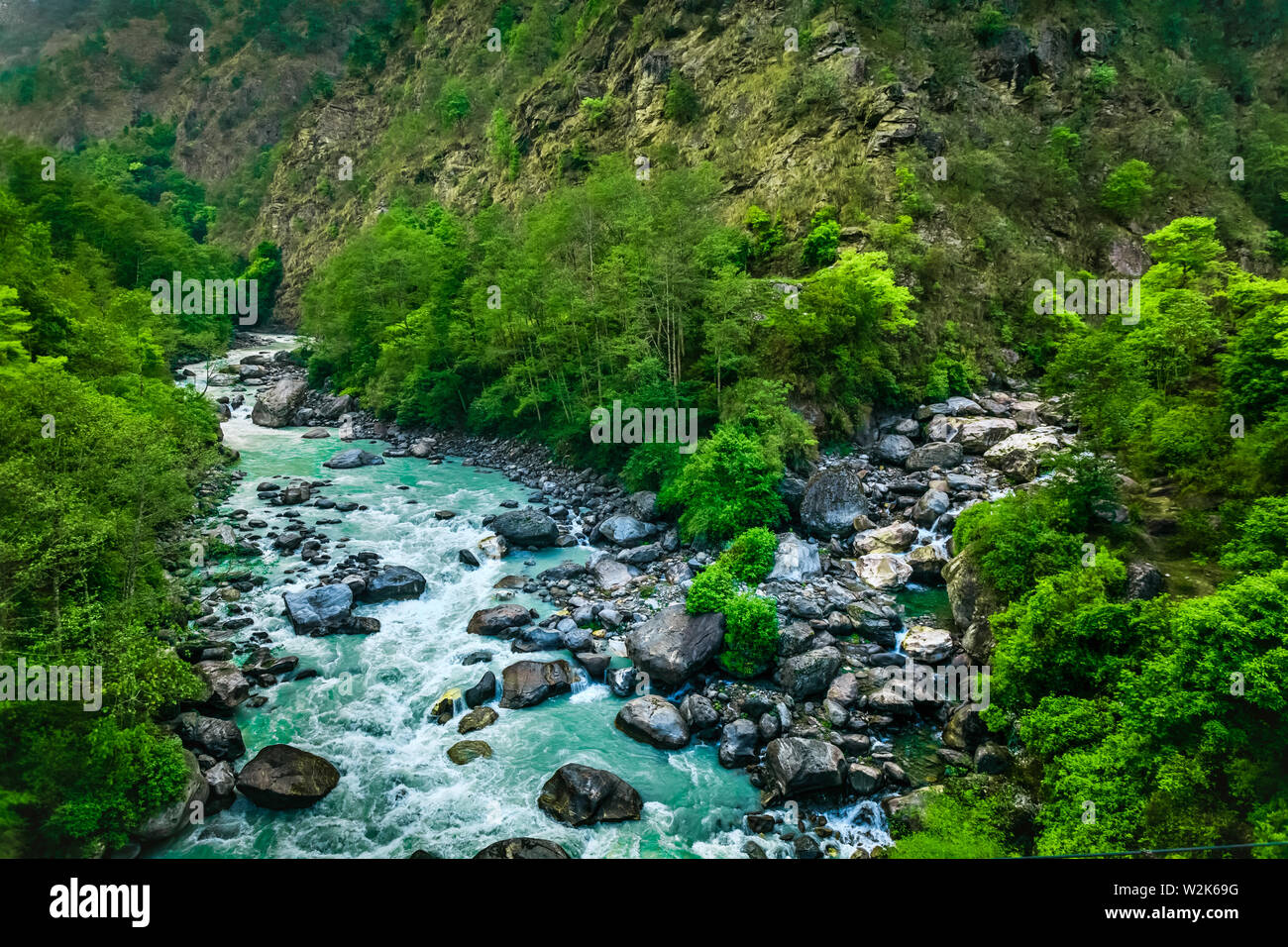 Rivière d'everest trek au Népal Banque D'Images Rivière d'everest trek au Népal Banque D'Images