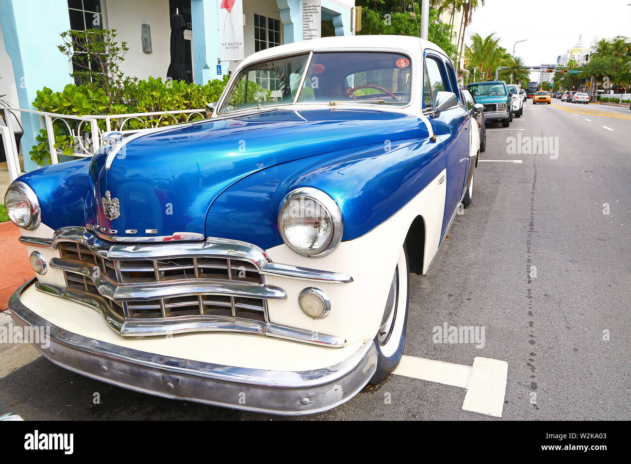 voiture-plage-floride-etats-unis-banque-de-photographies-et-d-images