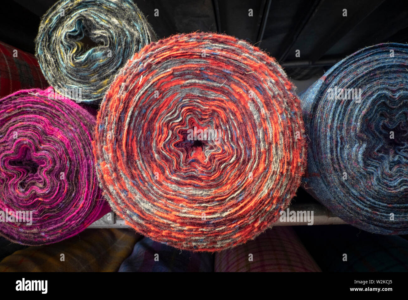 Harris Tweed magasin d'usine et des tissus, Tarbert, Harris, Scotland, UK Banque D'Images