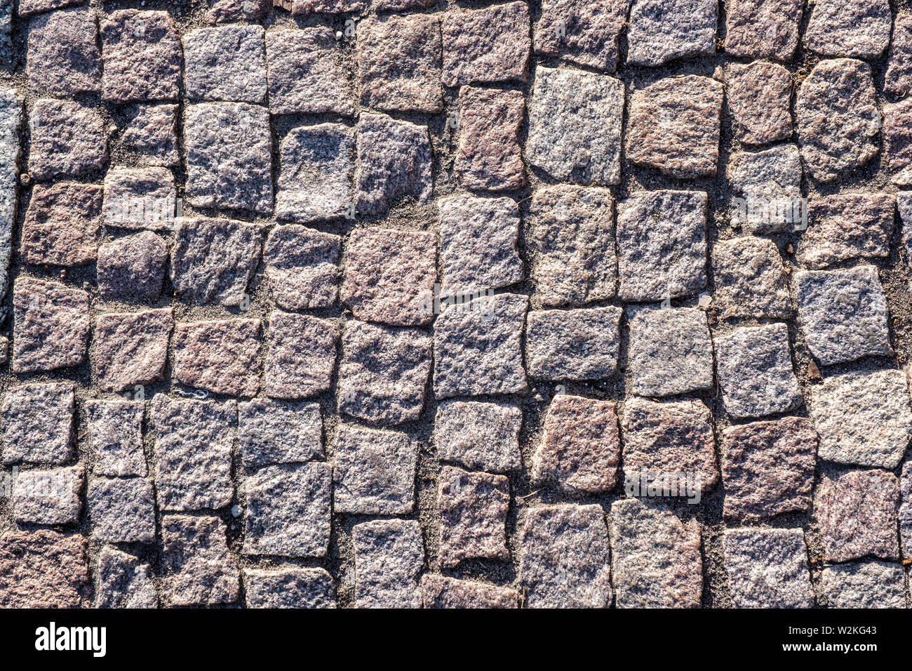 Chaussée de pierre moderne. bloc de pierre. Banque D'Images