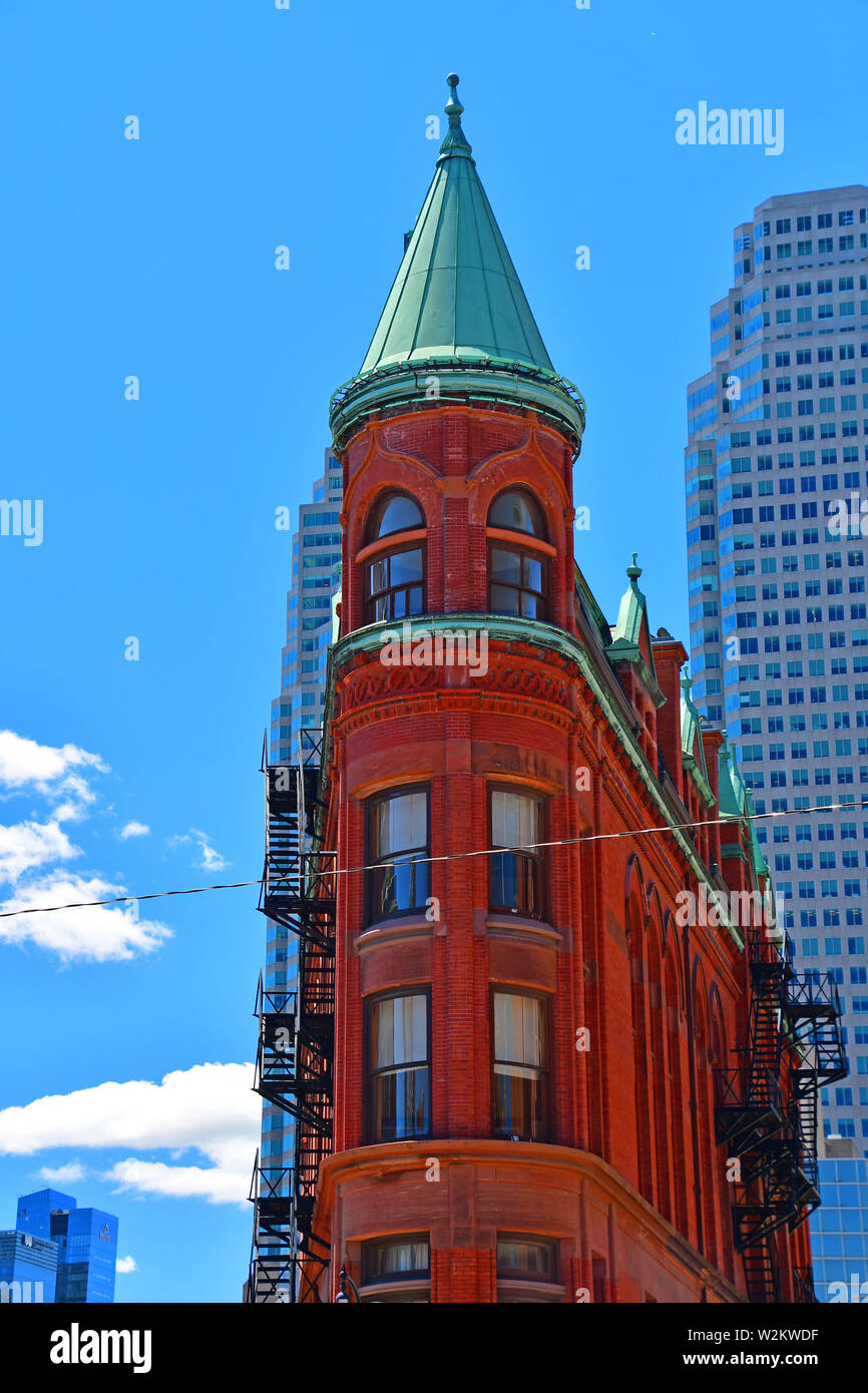 Le Flatiron Building à Toronto Banque D'Images