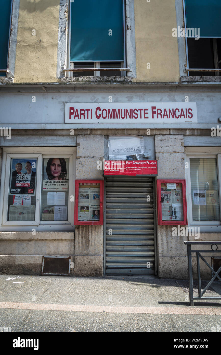 Parti communiste bureau à Vienne, ville située près de Lyon, France Banque D'Images