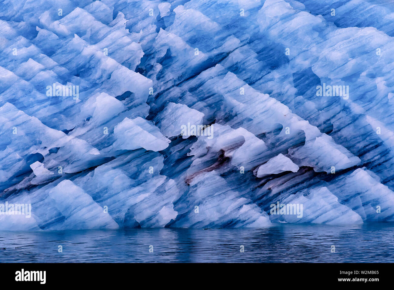 Ice Lagoon, Reykjanes Peninsula, le sud de l'Islande. Banque D'Images