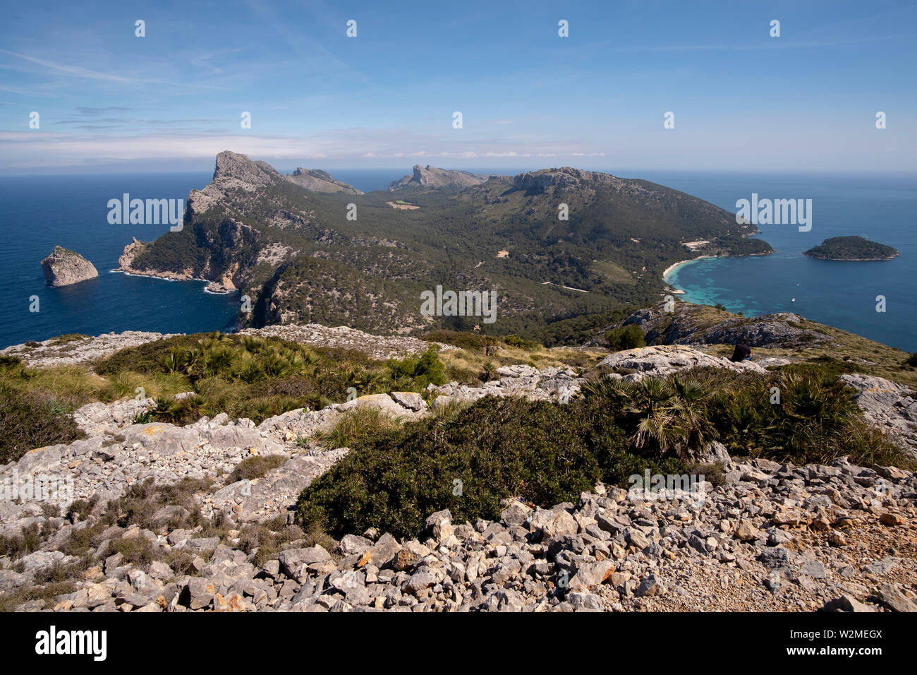 Mallorca, Cap Formentor, Steilküste Banque D'Images