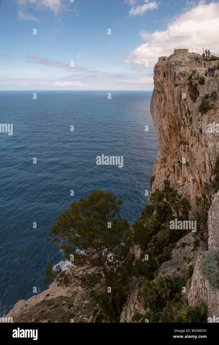 Mallorca, Cap Formentor, Steilküste Banque D'Images