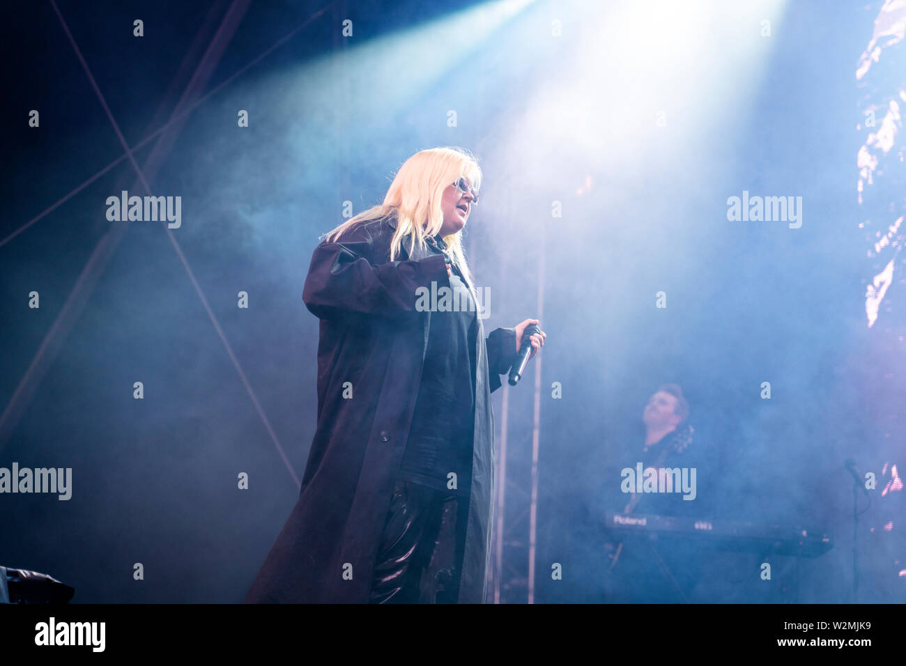 Bergen, Norvège - Juin 14th, 2019. Le chanteur, compositeur et musicien Alma effectue un concert live au cours de la fête de la musique 2019 Bergenfest norvégien de Bergen. (Photo crédit : Gonzales Photo - Jarle H. MEO). Banque D'Images