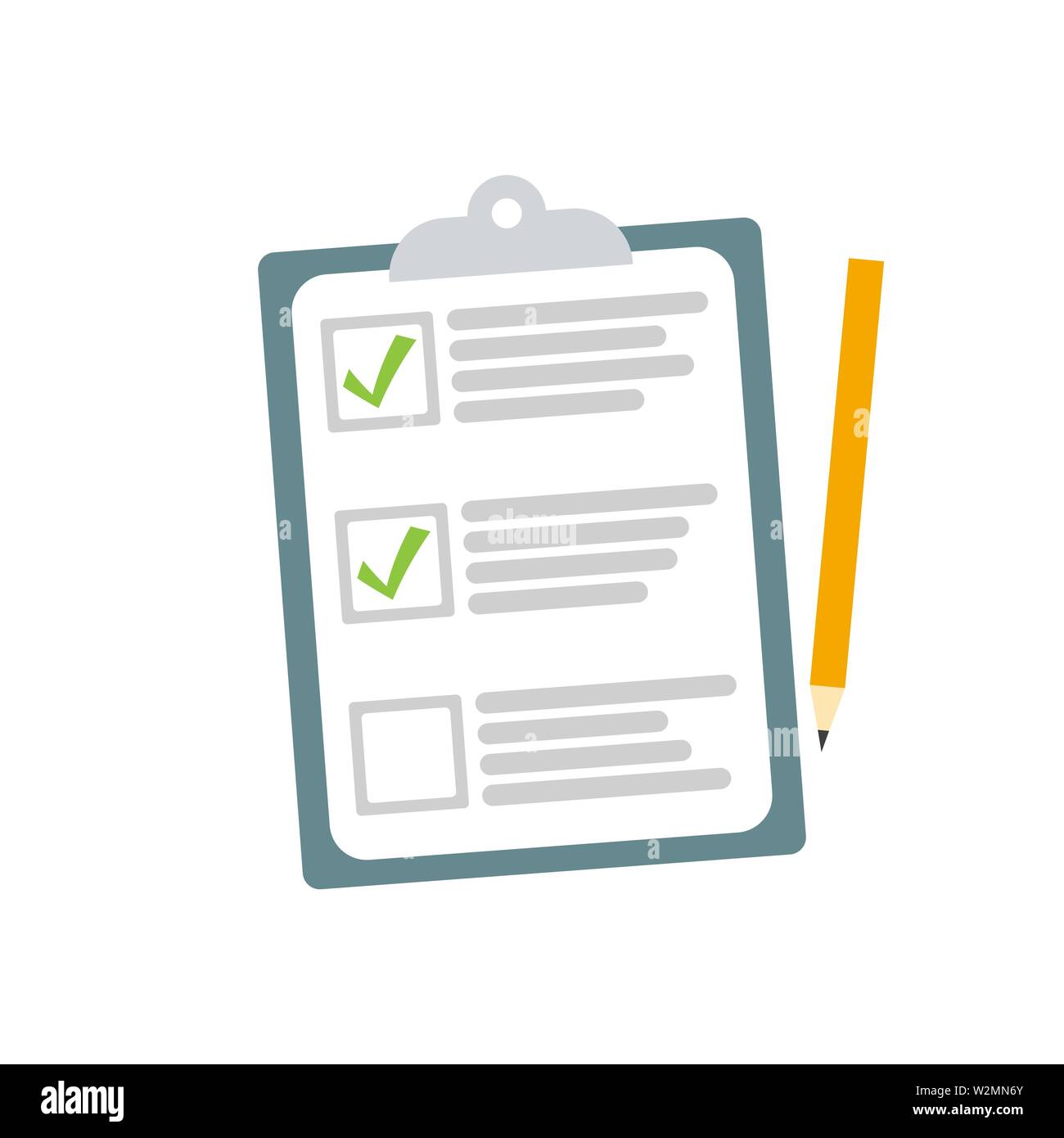 Clipboardicon planification icône de validation. Vector EPS10 Illustration de Vecteur