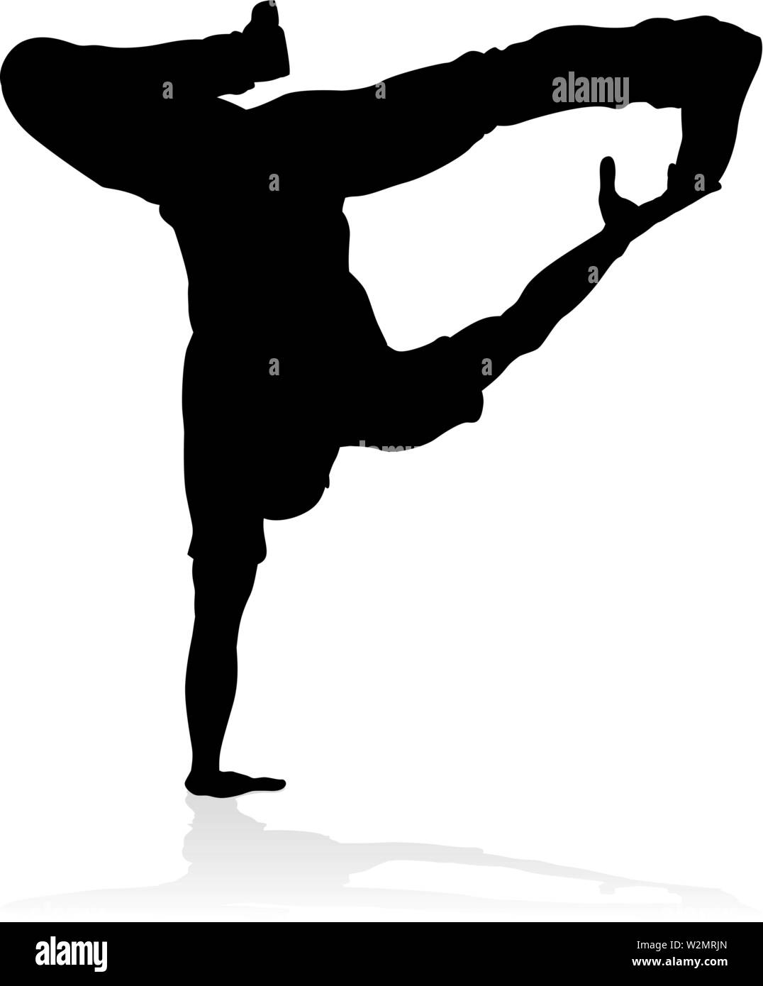 Street Dance Dancer Silhouette Illustration de Vecteur