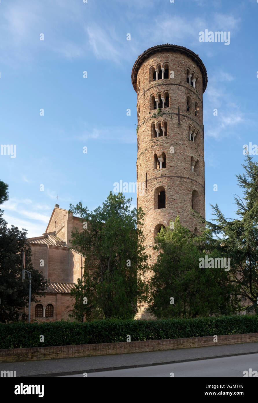Ravenne, Basilica di Sant'Apollinare in Classe, Glockenturm Banque D'Images