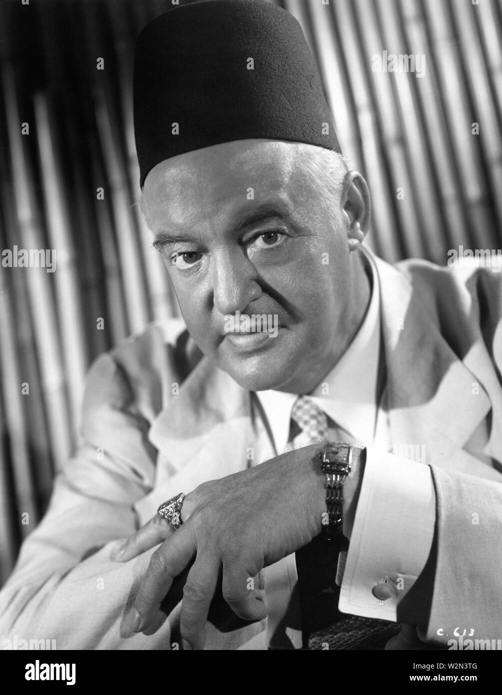 SYDNEY GREENSTREET comme Signor Ferrari Portrait publicitaire directeur Michael Curtiz CASABLANCA 1942 Warner Bros. Banque D'Images
