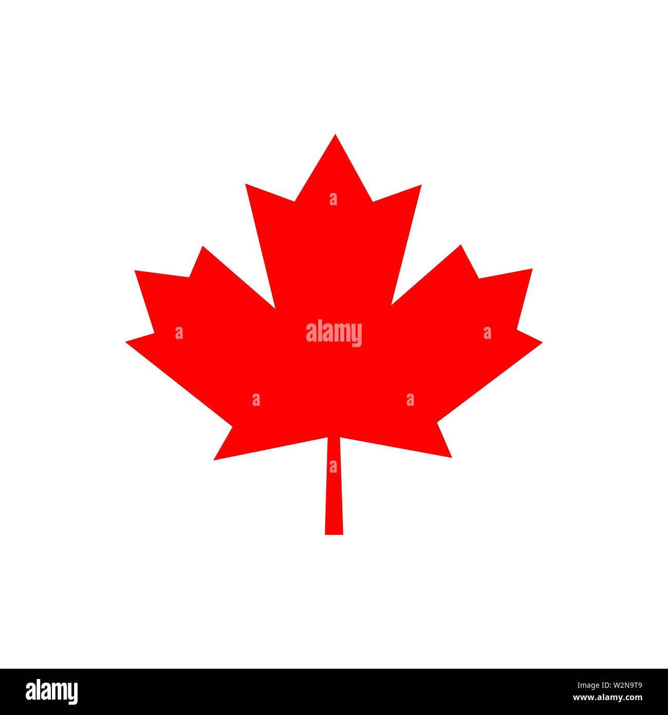 Le Canada signe drapeau à feuille d'icône. Vector EPS10 Illustration de Vecteur