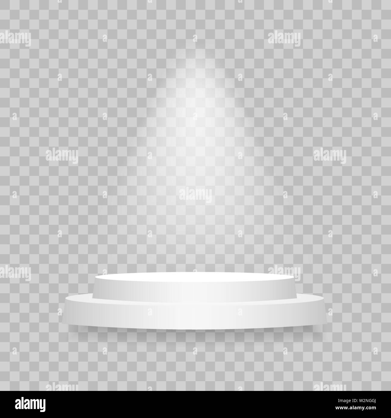 Résumé réaliste, podium avec ombre portée. Vector Illustration de Vecteur