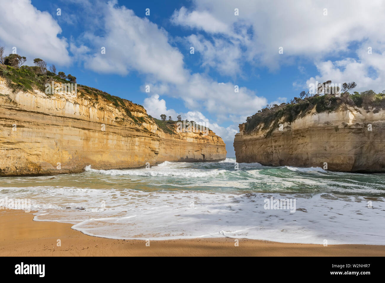 Le magnifique Loch Ard Gorge, dans le parc national de Port Campbell, le long de la Great Ocean Road, l'Australie Banque D'Images