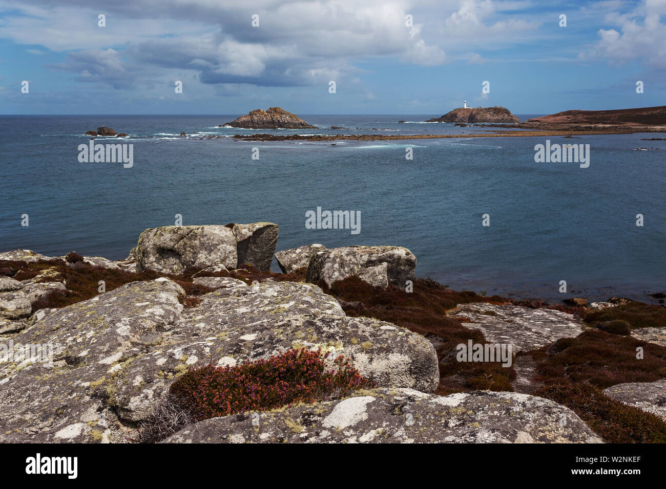 Vue sur les îles - les îles de Scilly Banque D'Images