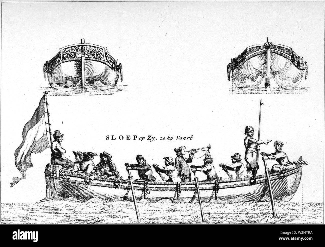 087 L'histoire du yachting Banque D'Images