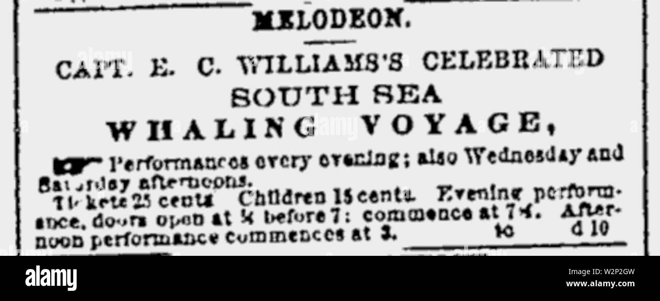 La chasse 1860 BostonEveningTranscript17 Dec Mélodéon Banque D'Images
