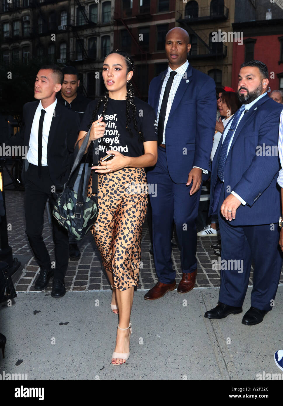 Juillet 09, 2019.Aurora Perrineau assister à FOX's projection du fils prodigue et près de famille à l'Hôtel Roxy à New York le 09 juillet 2019:RW/MediaPunch Crédit Banque D'Images