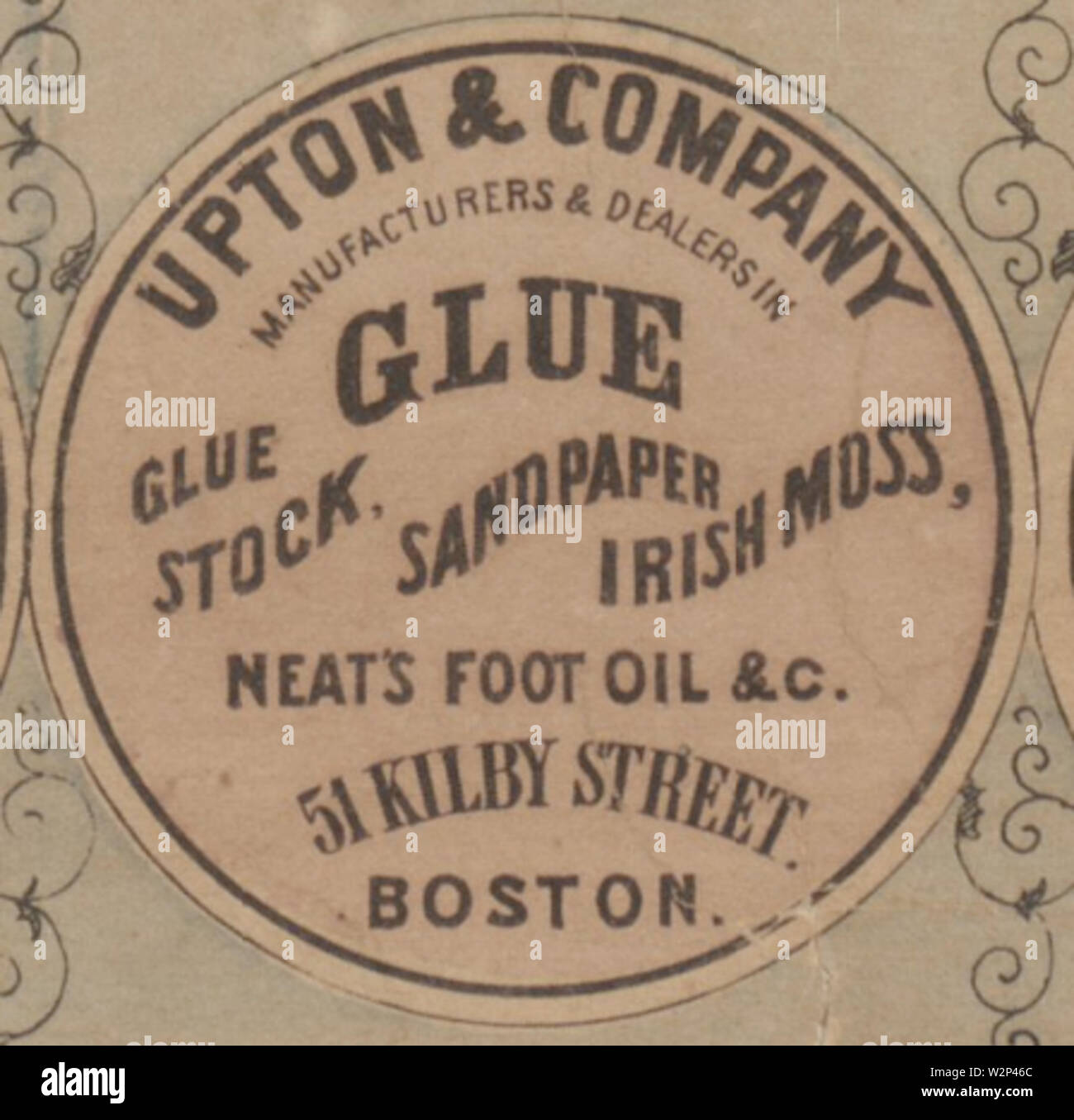 1869 KilbySt Nanitz site Boston Upton BPL10490 détail Banque D'Images