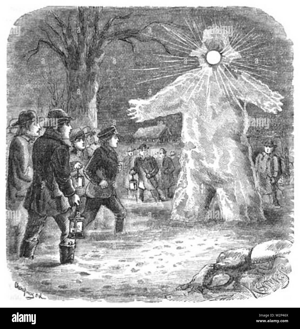 WiryWill MerrysMuseum 1869 SnowMan2 mars Banque D'Images