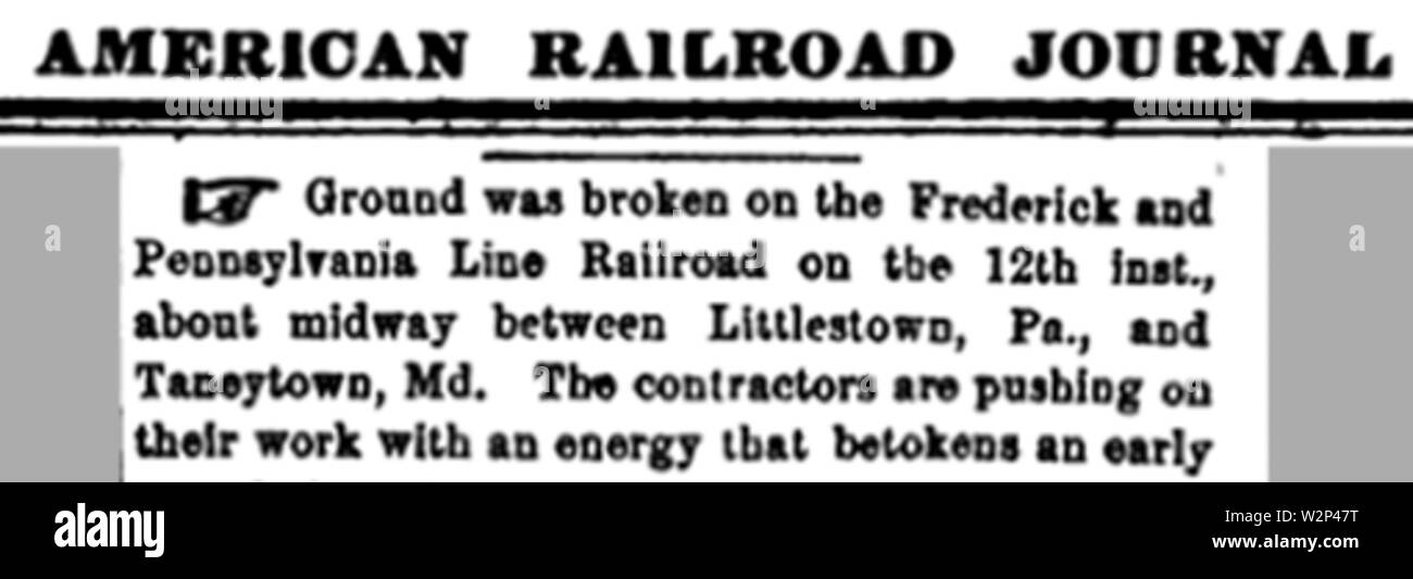 1870 Amer journal RR-page 93 Banque D'Images